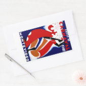 Fiestas de Carnaval ~ Montevideo Rechthoekige Sticker (Envelop)