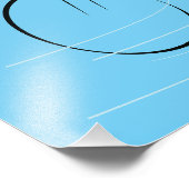 Fietellijntekst Foto Afdruk (Hoek)