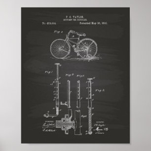 fiets 1891-patentartbord poster