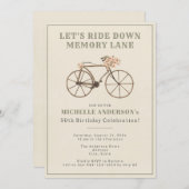 Fiets 50e Verjaardagsfeest Kaart (Voorkant / Achterkant)