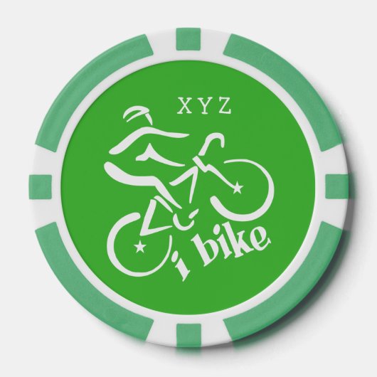 Fiets aangepaste poker chips (Voorkant)