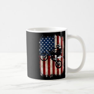 Fiets American Flag Motorcross Biker 4th of July M Koffiemok