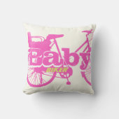 fiets Baby roze Baby piloot Kussen (Voorkant)