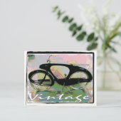 fiets briefkaart (Staand voorkant)