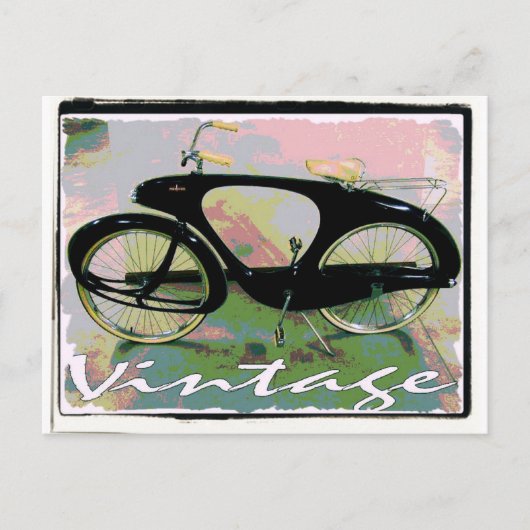 fiets briefkaart (Voorkant)