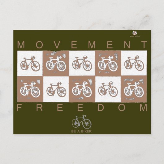 Fiets Briefkaart (Voorkant)