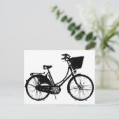 fiets briefkaart (Staand voorkant)