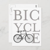 fiets briefkaart (Voorkant / Achterkant)