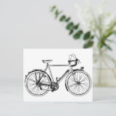 fiets briefkaart (Staand voorkant)