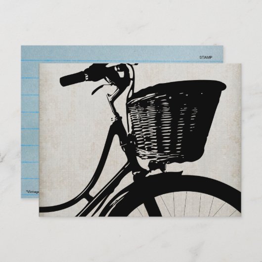  fiets briefkaart (Voorkant / Achterkant)
