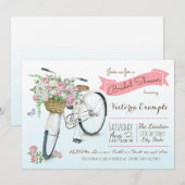 Fiets Bruiloft Borrel Fiets Bruiloft Kaart (Voorkant / Achterkant)