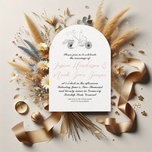  fiets Cottcore Roze Kaart