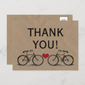 fiets Dank u bruiloft Briefkaarten (Voorkant / Achterkant)