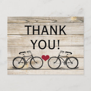 fiets Dank u bruiloft Briefkaarten