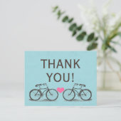 fiets Dank u bruiloft Briefkaarten (Staand voorkant)