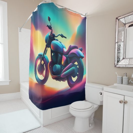 fiets douchegordijn (In situ)