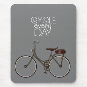 Fiets elke dag. muismat