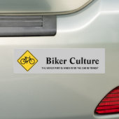 fiets , fiets , fietsen / fietsen bumpersticker (Op auto)