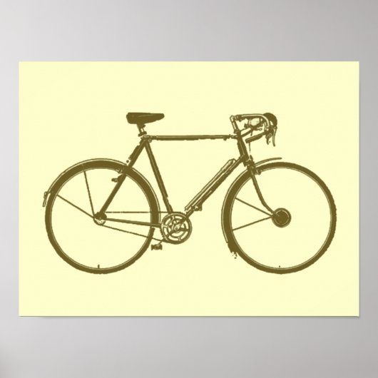 fiets = fiets = fietsen . mooi poster (Voorkant)