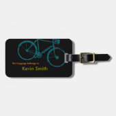 fiets - fietsen + fiets bagagelabel (Voorkant horizontaal)