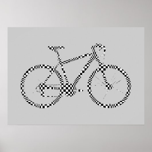 fiets - fietsen + fiets poster (Voorkant)