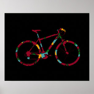 fiets fietst grafisch poster