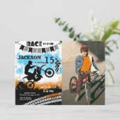 Fiets foto uitnodiging (Staand voorkant)