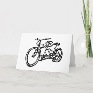 fiets gebouwd voor twee fietsen (antiek schwinn ta kaart