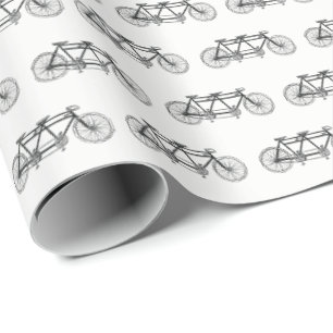  fiets gemaakt voor twee of tandem bike cadeaupapier