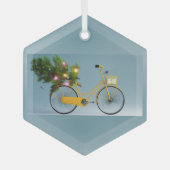  fiets glas ornament (Voorkant)
