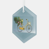  fiets glas ornament (Voorkant links)