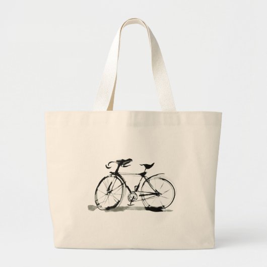 Fiets Grote Tote Bag (Voorkant)