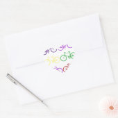 fiets hart sticker (Envelop)