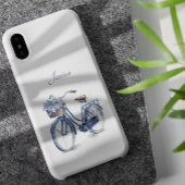 Fiets in Delfts Blauw aanpasbaar Case-Mate iPhone Case