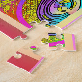 Fiets in levende kleur puzzel (Zijkant)