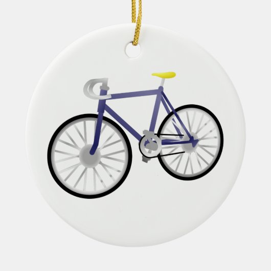 fiets keramisch ornament (Voorkant)