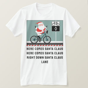 Fiets Kerst T-Shirt
