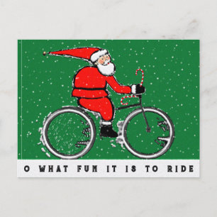 Fiets Kerstmis Feestdagenkaart