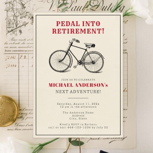  Fiets Mannen Pensioen Partij Kaart