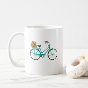 Fiets met Bloemen Illustratie Koffiemok