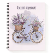  fiets met bloemen – Waterverf