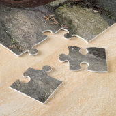 Fiets met bloemenmanden in het Engelse dorp Legpuzzel (Zijkant)