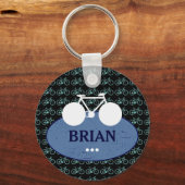 fiets met naam, fietsen sleutelhanger (Voorkant)