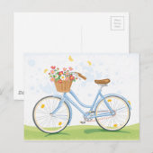 fiets met ventilatormandje briefkaart (Voorkant / Achterkant)