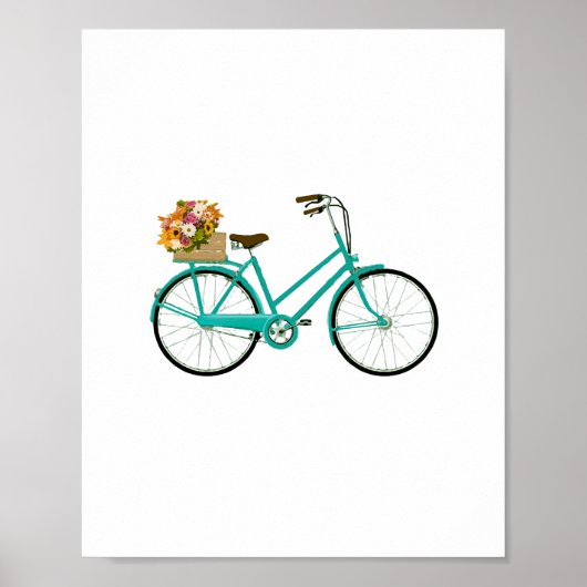  fiets met ventilatormandje poster (Voorkant)