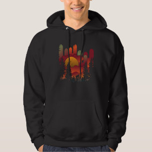 Fiets Mountainbike Bergen Afdalend Fietser Landsch Hoodie