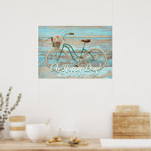  fiets Oh Happy Day Poster Print (Keuken)