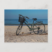 Fiets op Blootvoets Strand II Briefkaart (Voorkant)