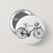  fiets ronde button 5,7 cm (Voorkant /achterkant)