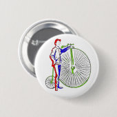 fiets ronde button 5,7 cm (Voorkant /achterkant)